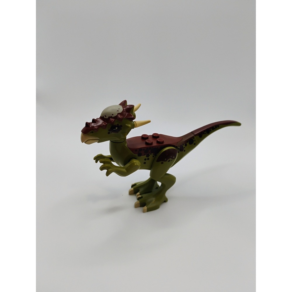 Lego Jurassic World Stygimoloch Dinosaur Figure Olive Green Dark Red 75927